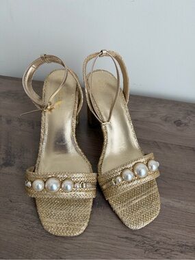 Lilly Pulitzer May Ankle Strap Rope Sandals Size 9.5